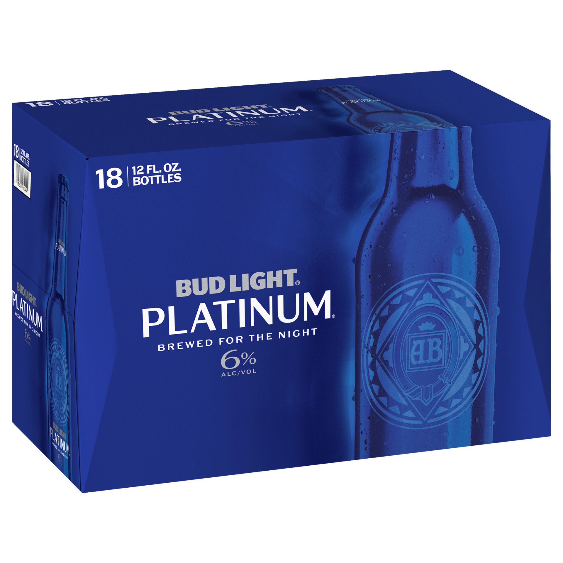 slide 1 of 10, Bud Light Platinum Beer, 18 Pack Beer, 12 FL OZ Bottles, 216 fl oz