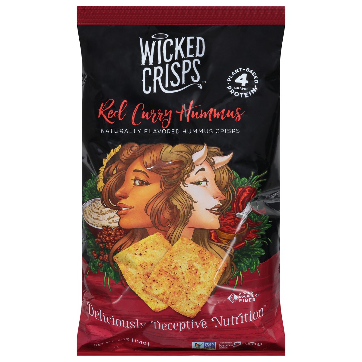 slide 1 of 9, Wicked Crisps Red Curry Hummus Crisps 4 oz, 4 oz