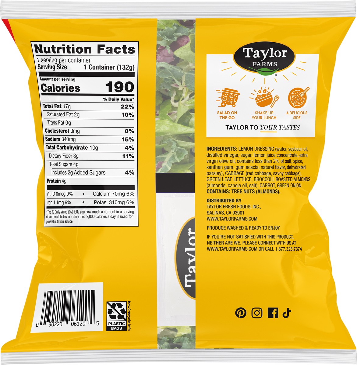 slide 3 of 3, Taylor Farms Citrus Crunch Chopped Kit Mini 4.65 oz, 4.65 ea