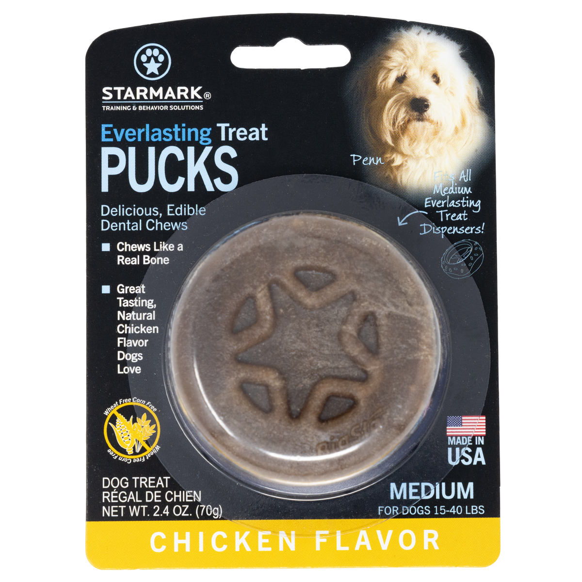 slide 1 of 3, Starmark Everlasting Treat Puck Medium, 1 ct