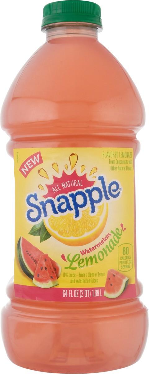 slide 3 of 11, Snapple Watermelon Lemonade 64 oz, 64 fl oz