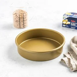 Hy-Vee Seasons Gold Nonstick 8 In. Round Cake Pan