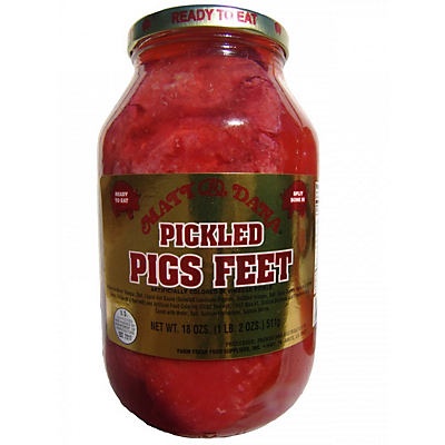 slide 1 of 1, Matt & Dana Pickled Pigs Feet, 18 oz