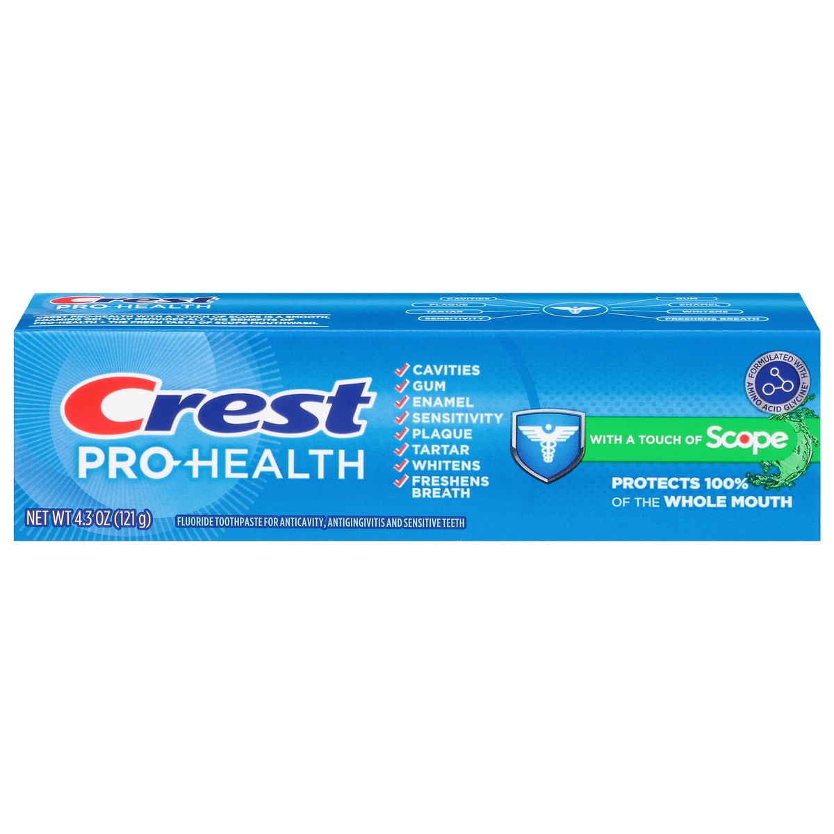 slide 5 of 13, Crest Pro-Health Toothpaste Plus Scope (4.3oz), 4.3 oz