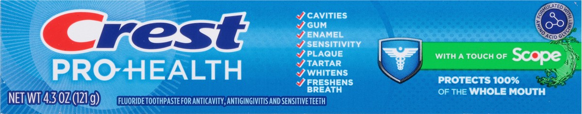 slide 4 of 13, Crest Pro-Health Toothpaste Plus Scope (4.3oz), 4.3 oz