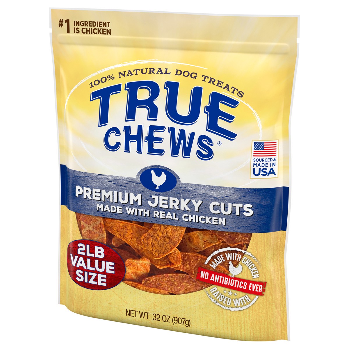 slide 3 of 10, True Chews Premium Jerky Cuts Dog Treats 32 oz, 1 ct