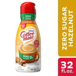 Nestle Coffee mate Hazelnut Zero Sugar Liquid Coffee Creamer