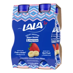 LALA Strawberry Banana Probiotic Yogurt Smoothies