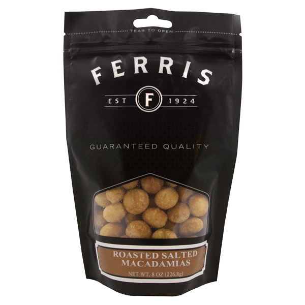 slide 1 of 1, Ferris Coffee & Nut Co. Roasted Salted Macadamias, 8 oz