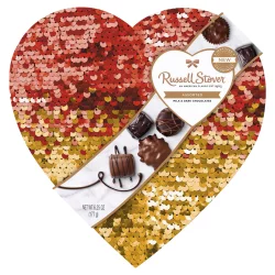 Russell Stover Assorted Chocolates Double Sequin Heart