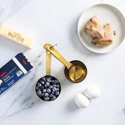 Hy-Vee Seasons Gold Measuring Cups, Set Of 5