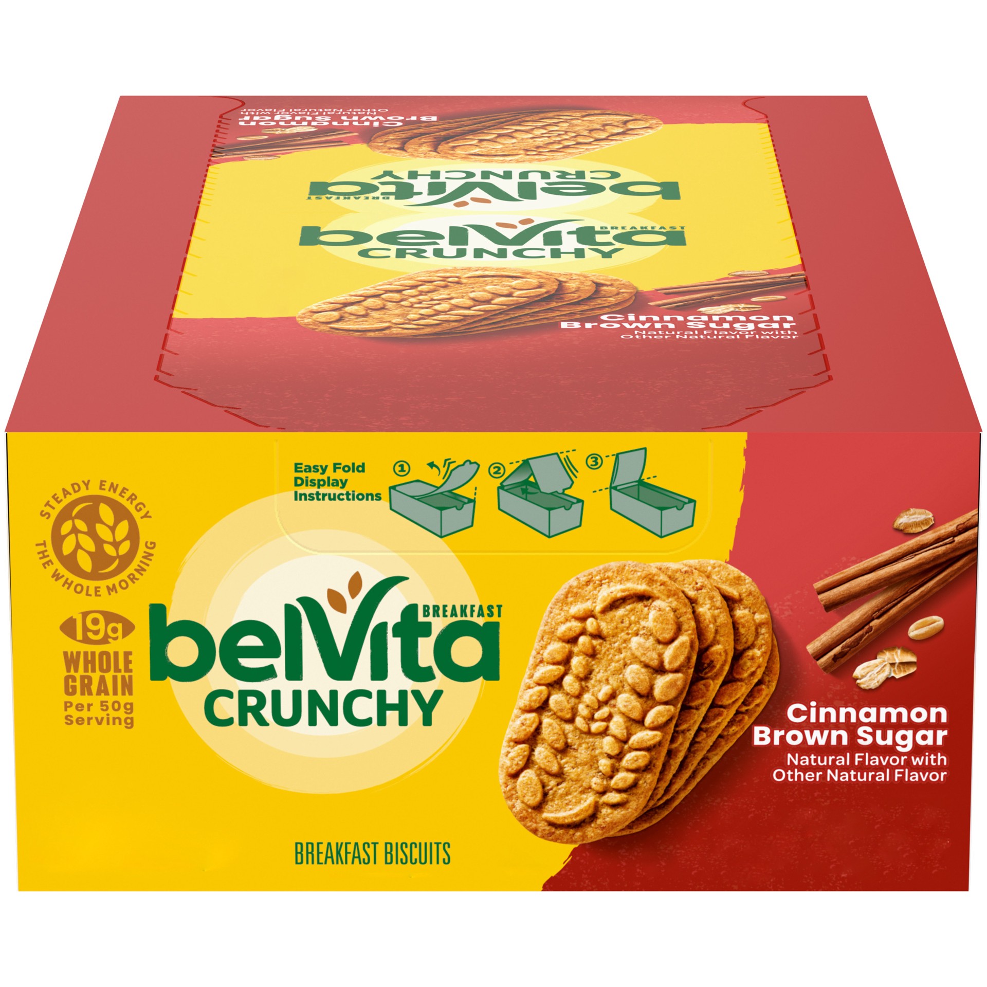 slide 1 of 9, belVita Cinnamon Brown Sugar Breakfast Biscuits, 8 Packs (4 Biscuits Per Pack), 14.08 oz