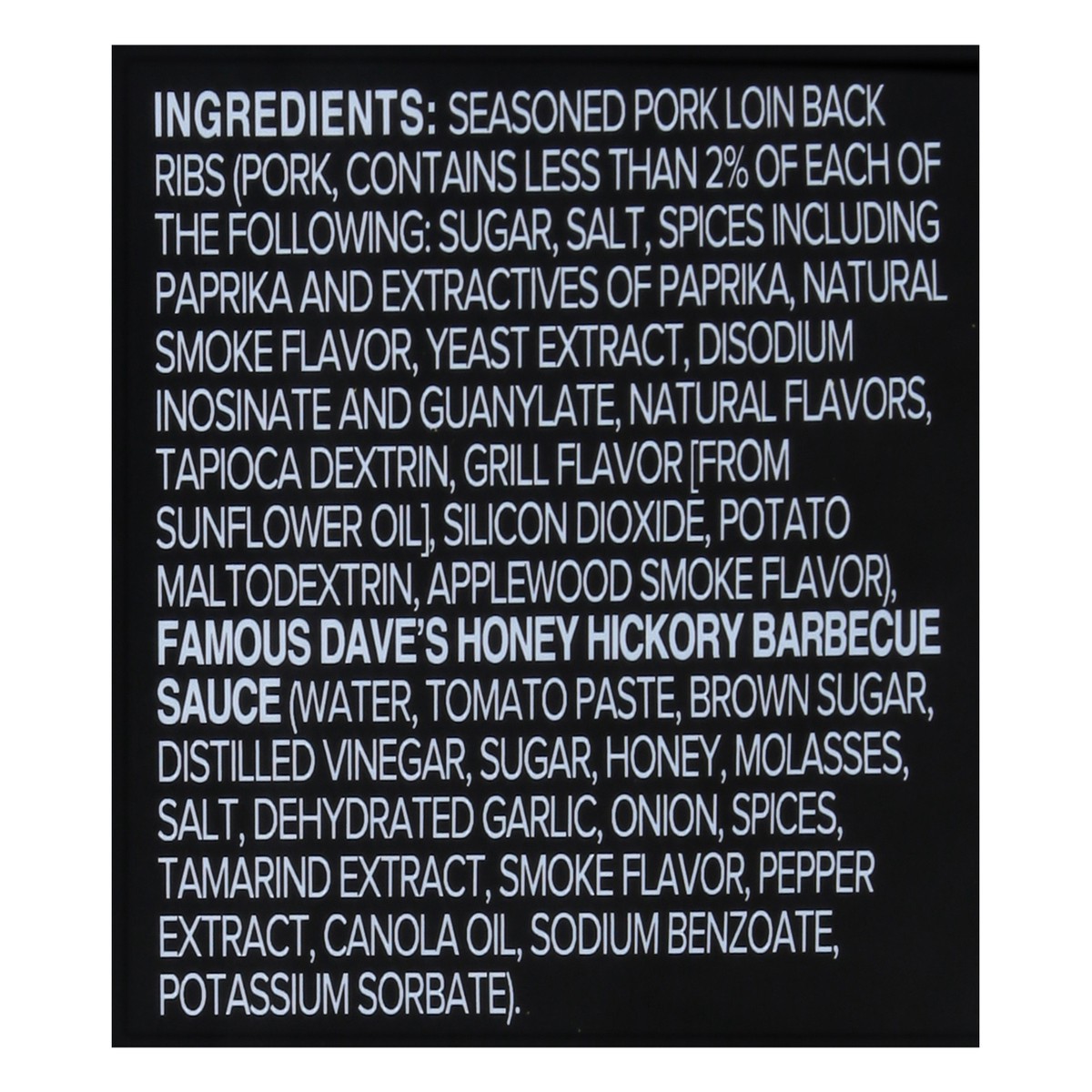 slide 11 of 12, Famous Dave's Mild Baby Back Honey Hickory Pork Ribs 40 oz, 40 oz