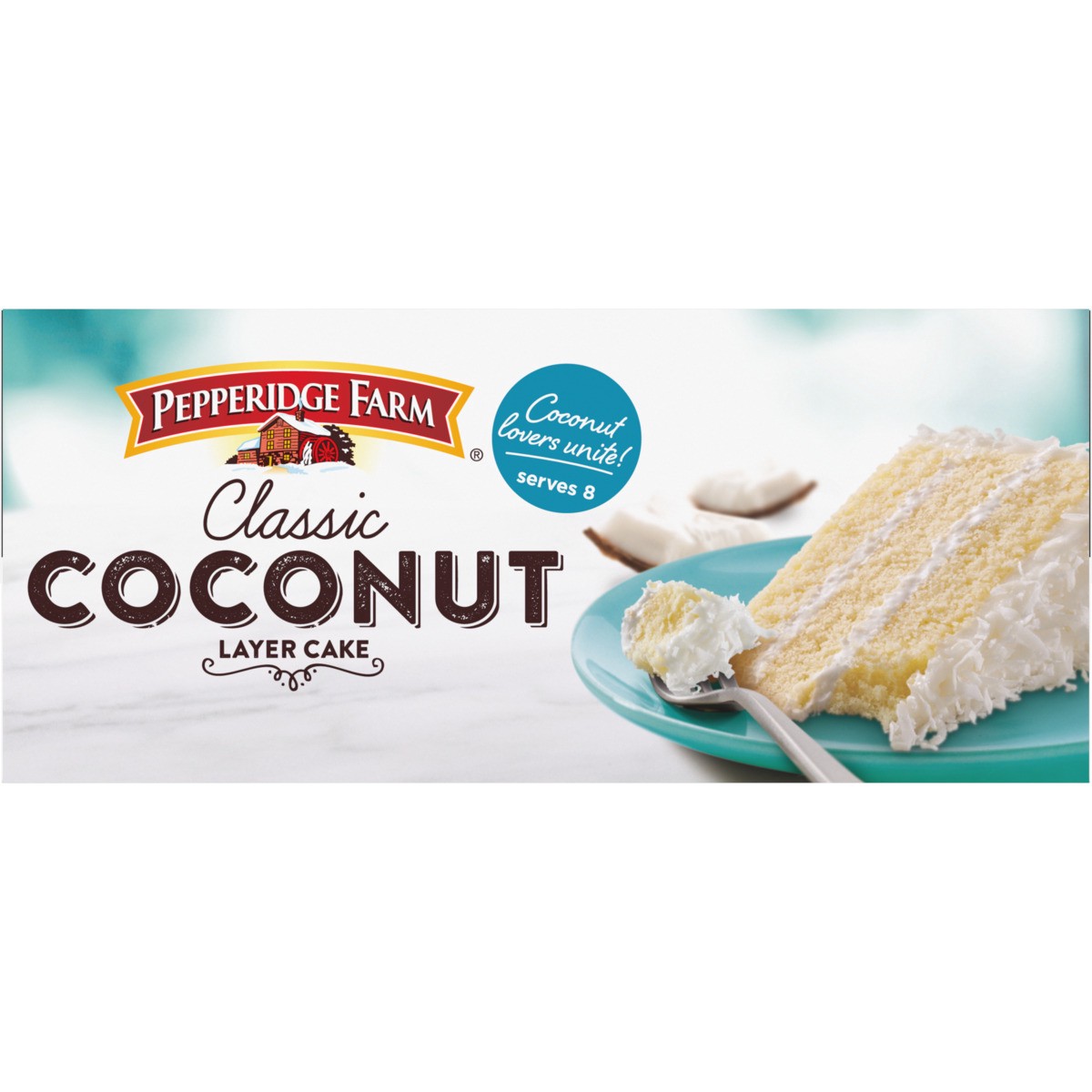 slide 4 of 9, Pepperidge Farm Frozen Coconut Layer Cake, 19.6 oz. Box, 19.6 oz