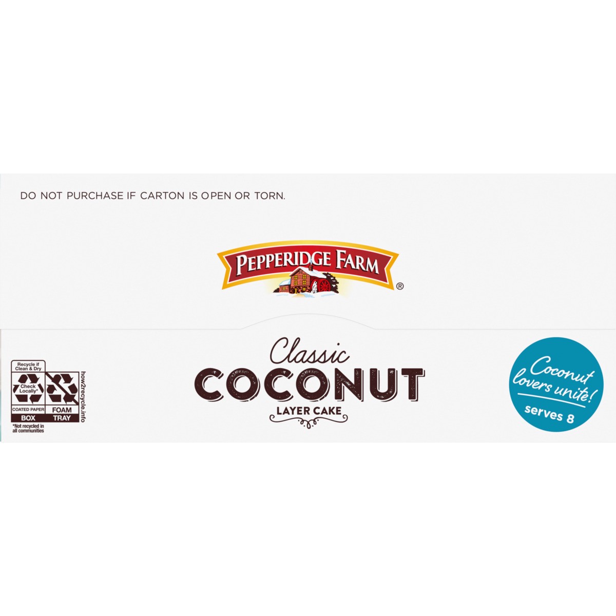 slide 7 of 9, Pepperidge Farm Frozen Coconut Layer Cake, 19.6 oz. Box, 19.6 oz