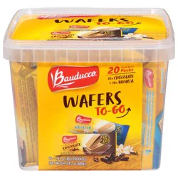 Bauducco Chocolate & Vanilla Wafers - 20 x 1.41 oz Packages