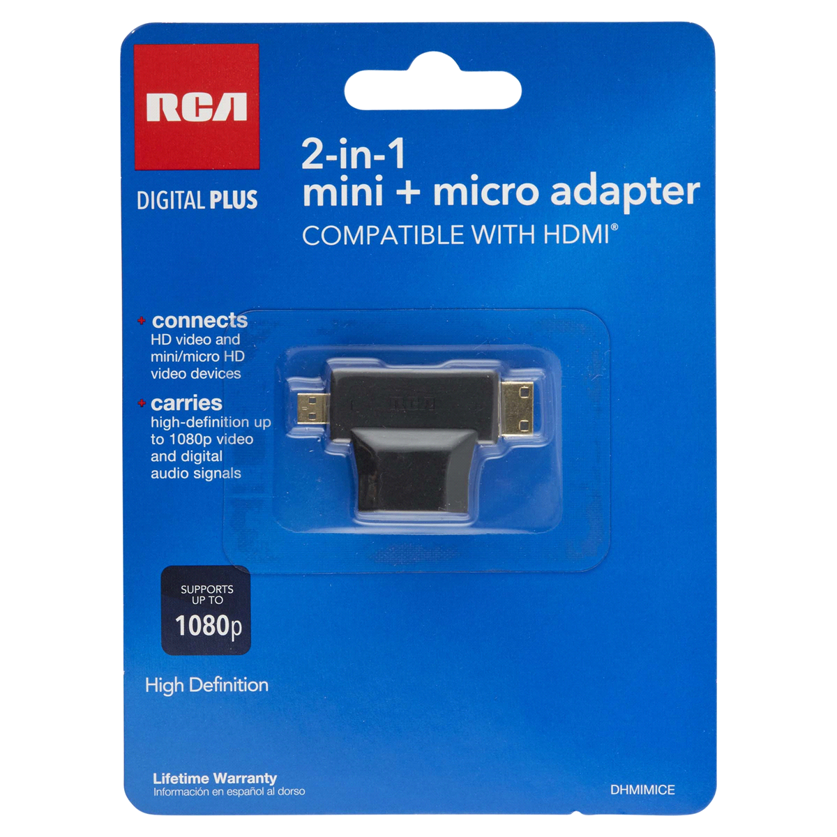 slide 1 of 5, RCA Digital + HDMI to Micro/Mini Adapter, 1 ct