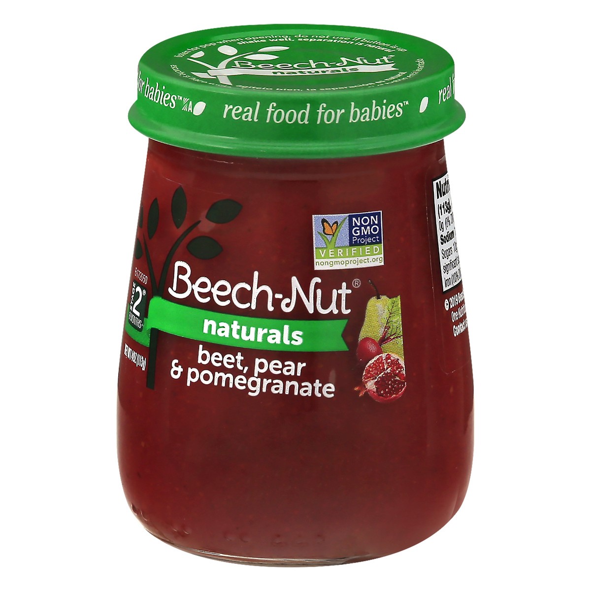 slide 3 of 9, Beech-Nut Naturals Stage 2 Beet, Pear & Pomegranate 4 oz, 4 oz