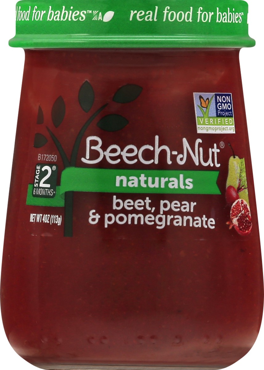 slide 5 of 9, Beech-Nut Naturals Stage 2 Beet, Pear & Pomegranate 4 oz, 4 oz