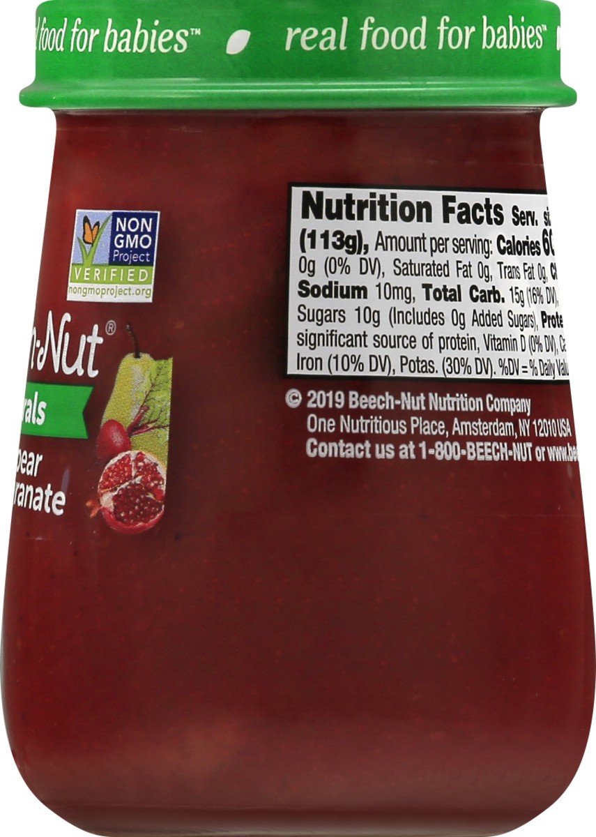 slide 7 of 9, Beech-Nut Naturals Stage 2 Beet, Pear & Pomegranate 4 oz, 4 oz