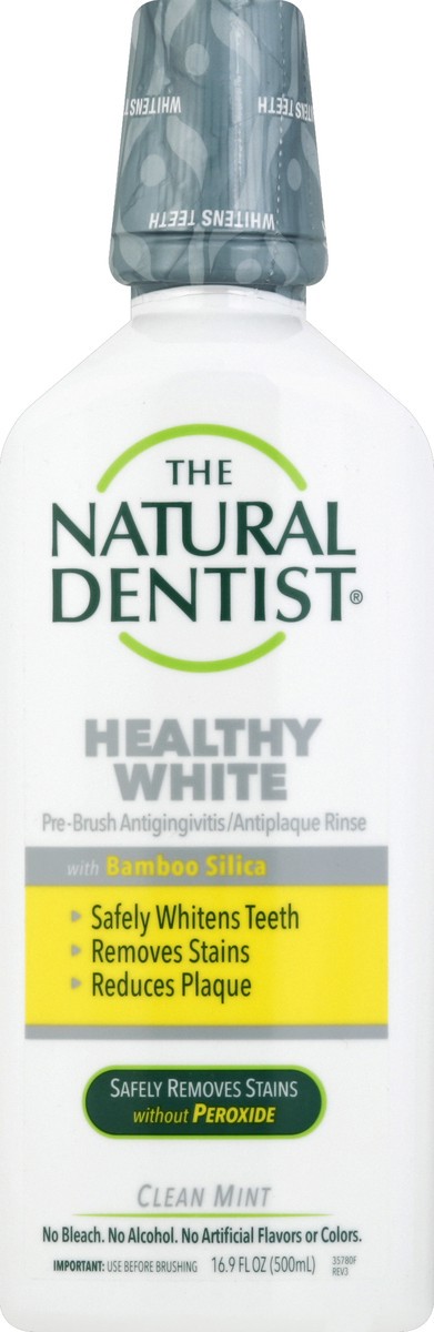 slide 2 of 2, The Natural Dentist Healthy White Pre-Brush Rinse Clean Mint - 16.9floz, 16.9 fl oz