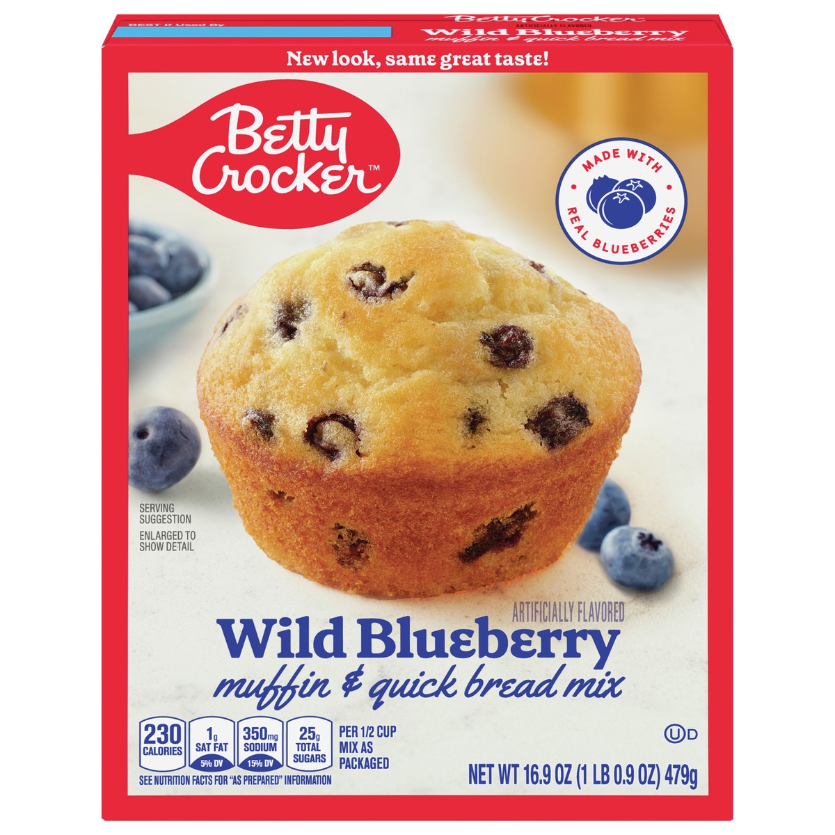 slide 1 of 9, Betty Crocker Wild Blueberry Muffin and Quick Bread Mix, 16.9 oz, 16.9 fl oz