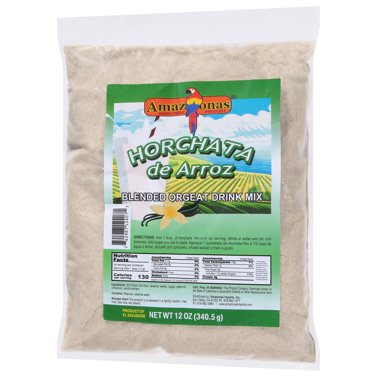 slide 3 of 4, Amazonas Blended Orgeat Drink Mix 12 oz, 12 oz