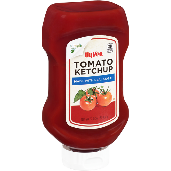 slide 1 of 1, Hy-Vee Tomato Ketchup, 32 oz