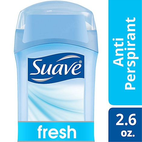 slide 1 of 1, Suave Antiperspirant Deodorant Invisible Solid 24 Hour Protection Fresh, 2.6 oz