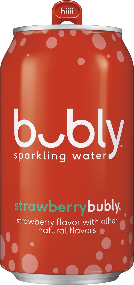 slide 2 of 4, bubly Strawberry Sparkling Water - 12 oz, 12 oz