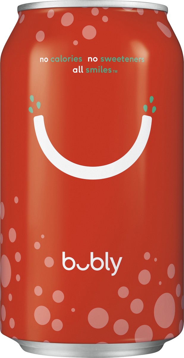 slide 4 of 4, bubly Strawberry Sparkling Water - 12 oz, 12 oz