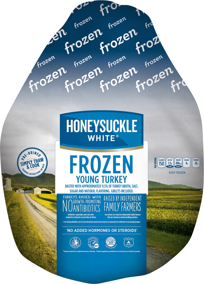slide 2 of 8, Honeysuckle White Frozen Whole Turkey, 16-20 lbs., 1 ct