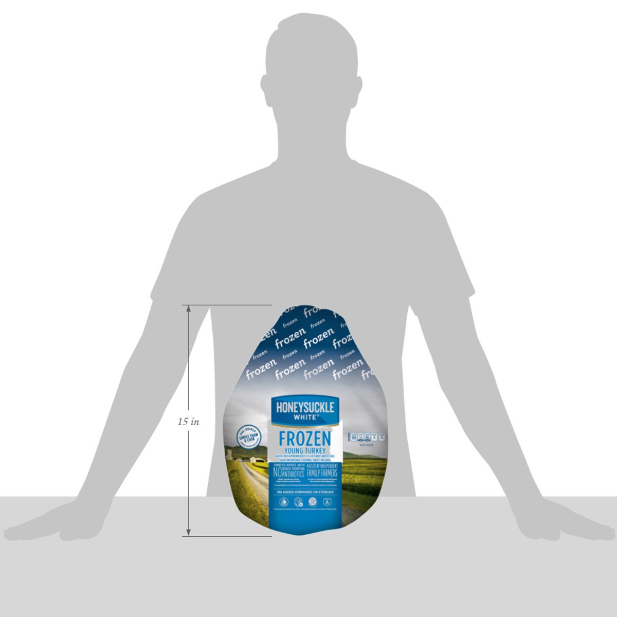 slide 3 of 8, Honeysuckle White Frozen Whole Turkey, 16-20 lbs., 1 ct