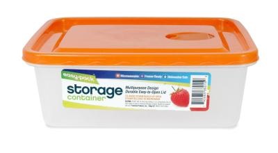 slide 1 of 1, Easy Pack Plastic Storage Container With Lid, 135 oz