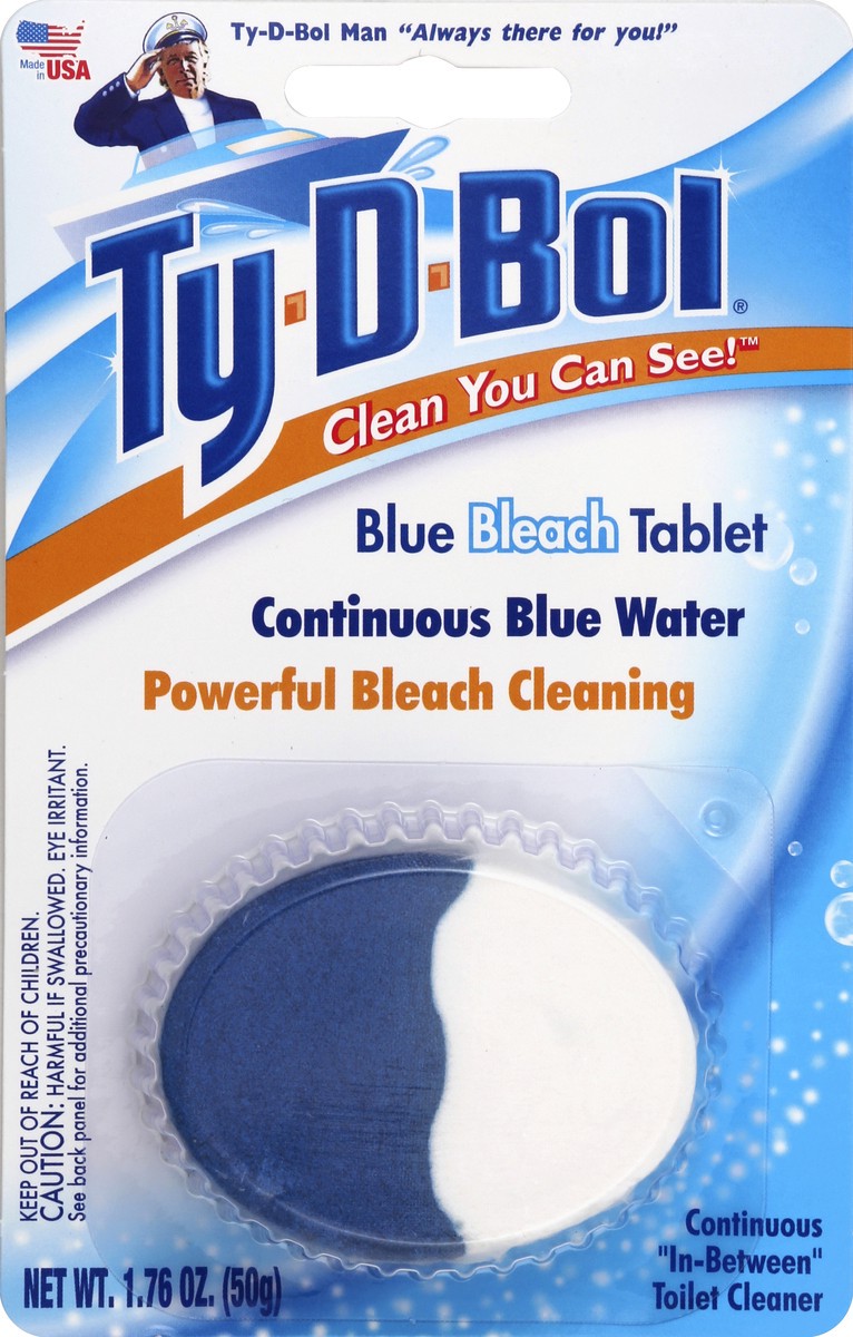 slide 2 of 2, Ty-D-Bol Blue Bleach Tab, 1.76 oz