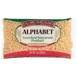 El Mexicano Alphabet Pasta, 7 oz