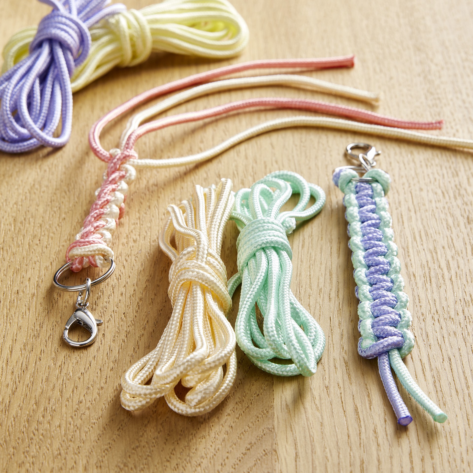 slide 4 of 4, 8ft. Pastel Paracords By Creatology, 5ct., 5 ct