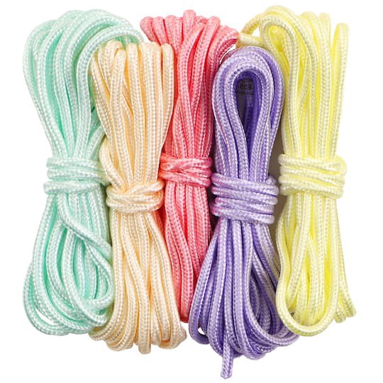 slide 1 of 4, 8ft. Pastel Paracords By Creatology, 5ct., 5 ct