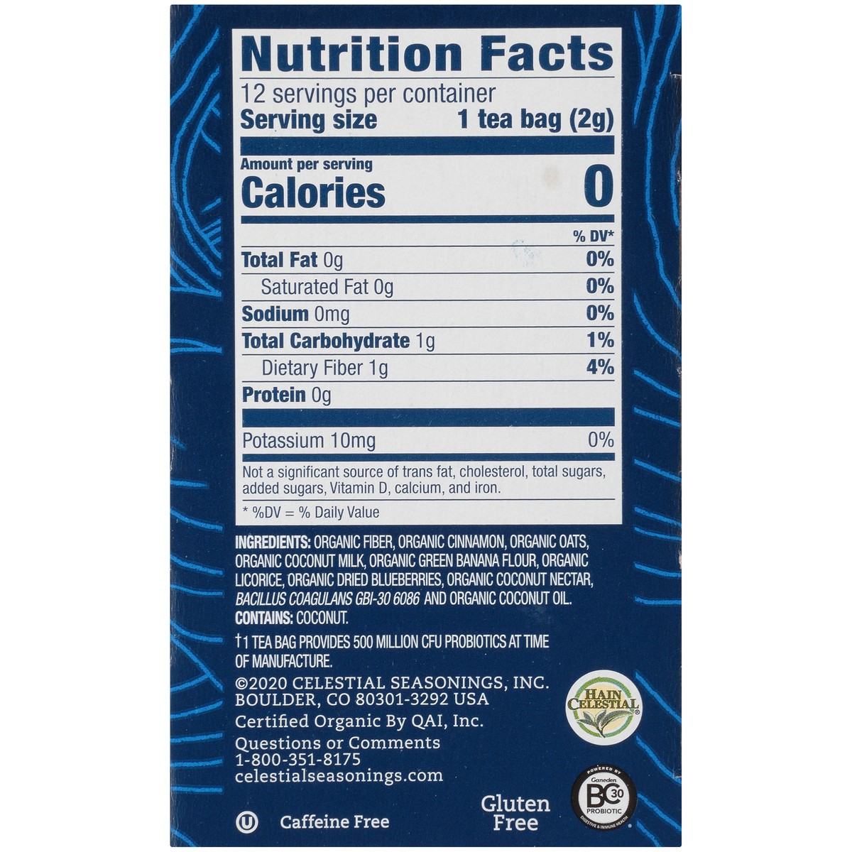 slide 3 of 8, Celestial Seasonings Gut Health Tea- 12 ct, 12 ct