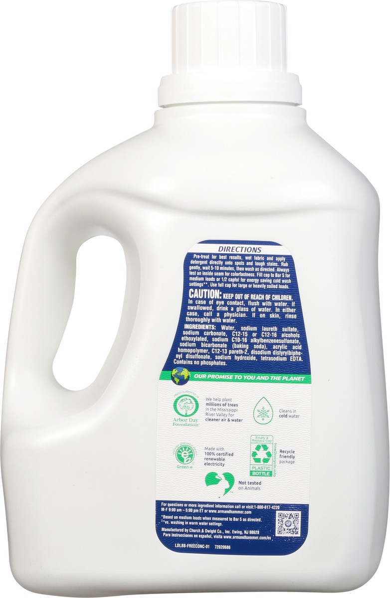 slide 4 of 9, ARM & HAMMER Sensitive Skin Free & Clear, 107 Loads Liquid Laundry Detergent, 144.5 fl oz, 144.5