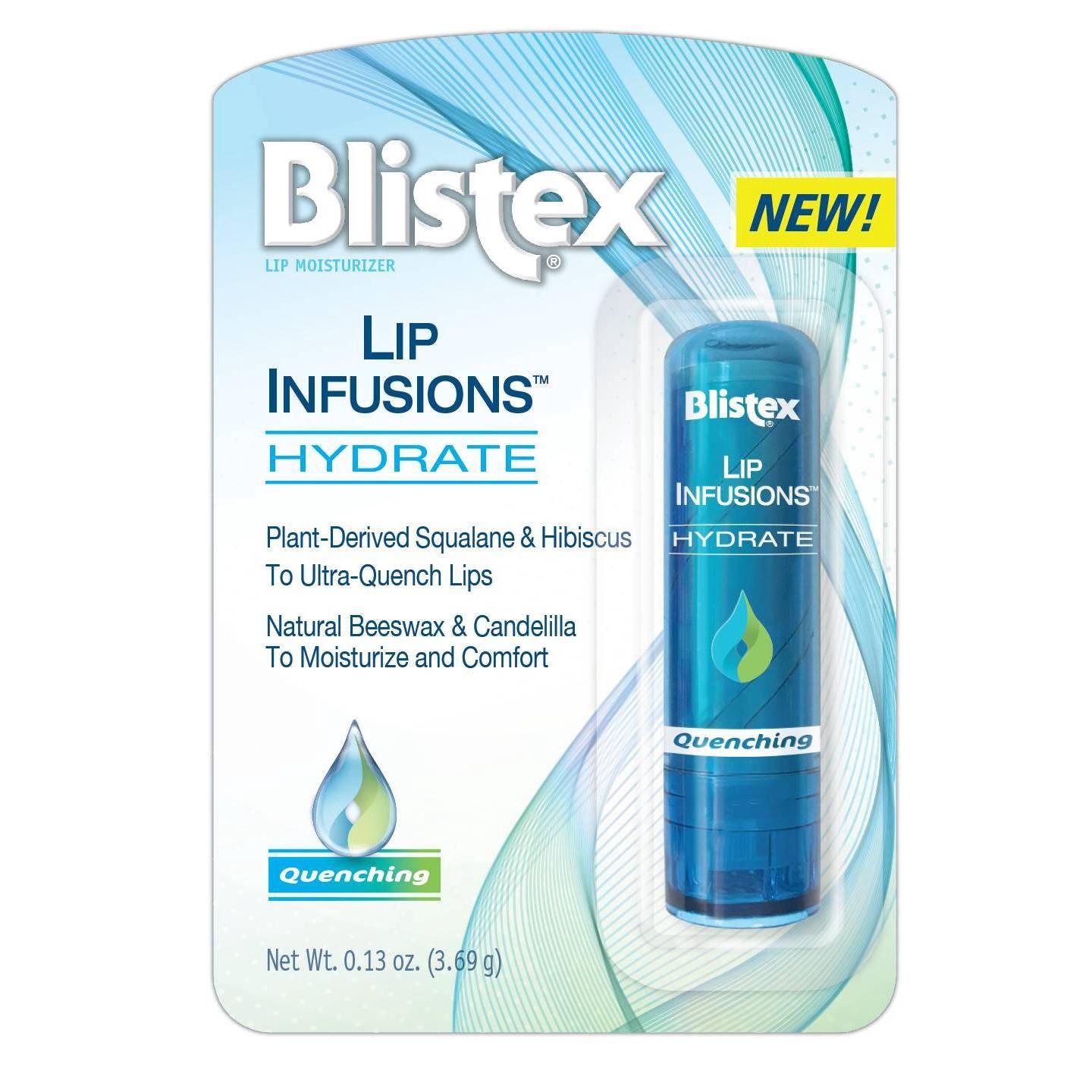 slide 1 of 6, Blistex Lip Infusions Hydrate Quenching Lip Moisturizer, 13 oz