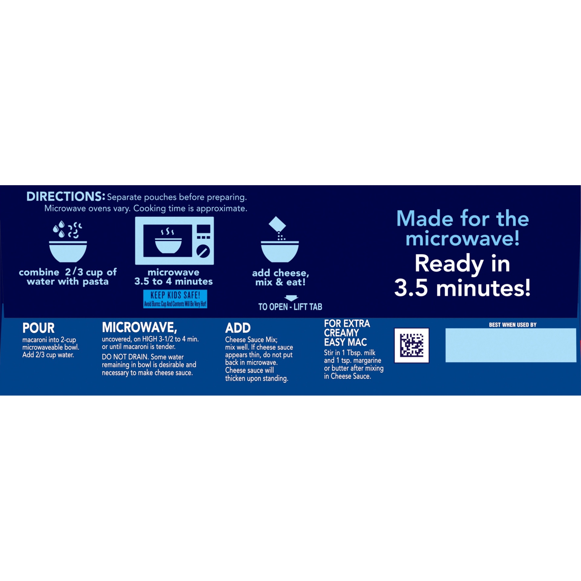 slide 6 of 7, Kraft Easy Mac Extreme Cheese Macaroni & Cheese Microwavable Dinner Packets, 6 ct; 12.9 oz