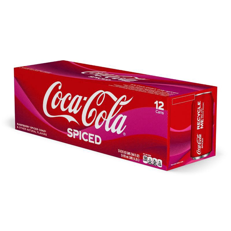 slide 7 of 7, Coca-Cola Spiced Fridge Pack Cans, 12 fl oz, 12 Pack, 12 ct; 12 fl oz