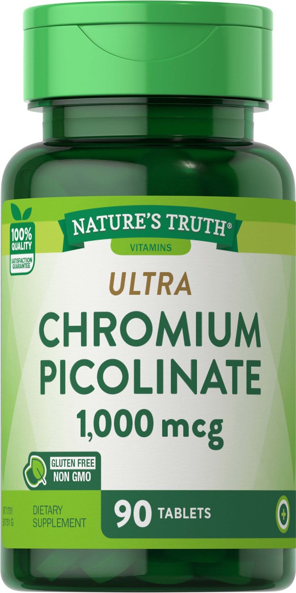 slide 2 of 5, Nature's Truth Ultra Chromium Picolinate 1000 mcg, 90 ct