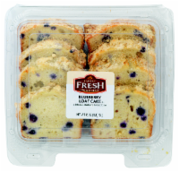 slide 1 of 1, Bakery Fresh Goodness Blueberry Sliced Loaf Cake, 16 oz