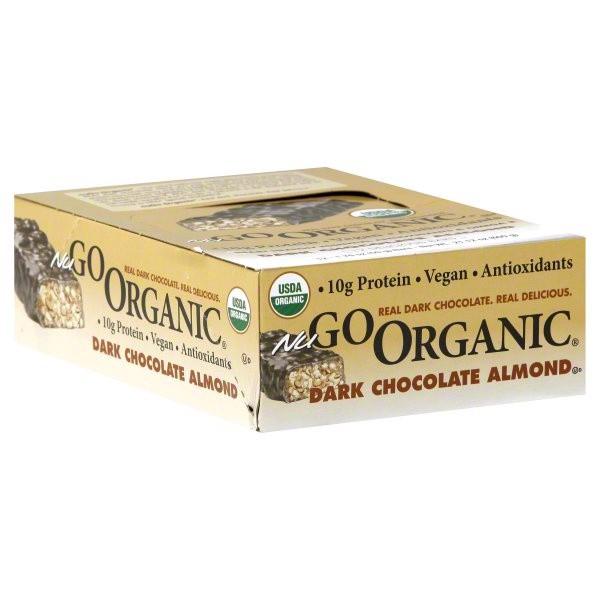 slide 1 of 1, NuGo Go Organic Dark Chocolate Alm Caddie, 12 ct; 21.19 oz