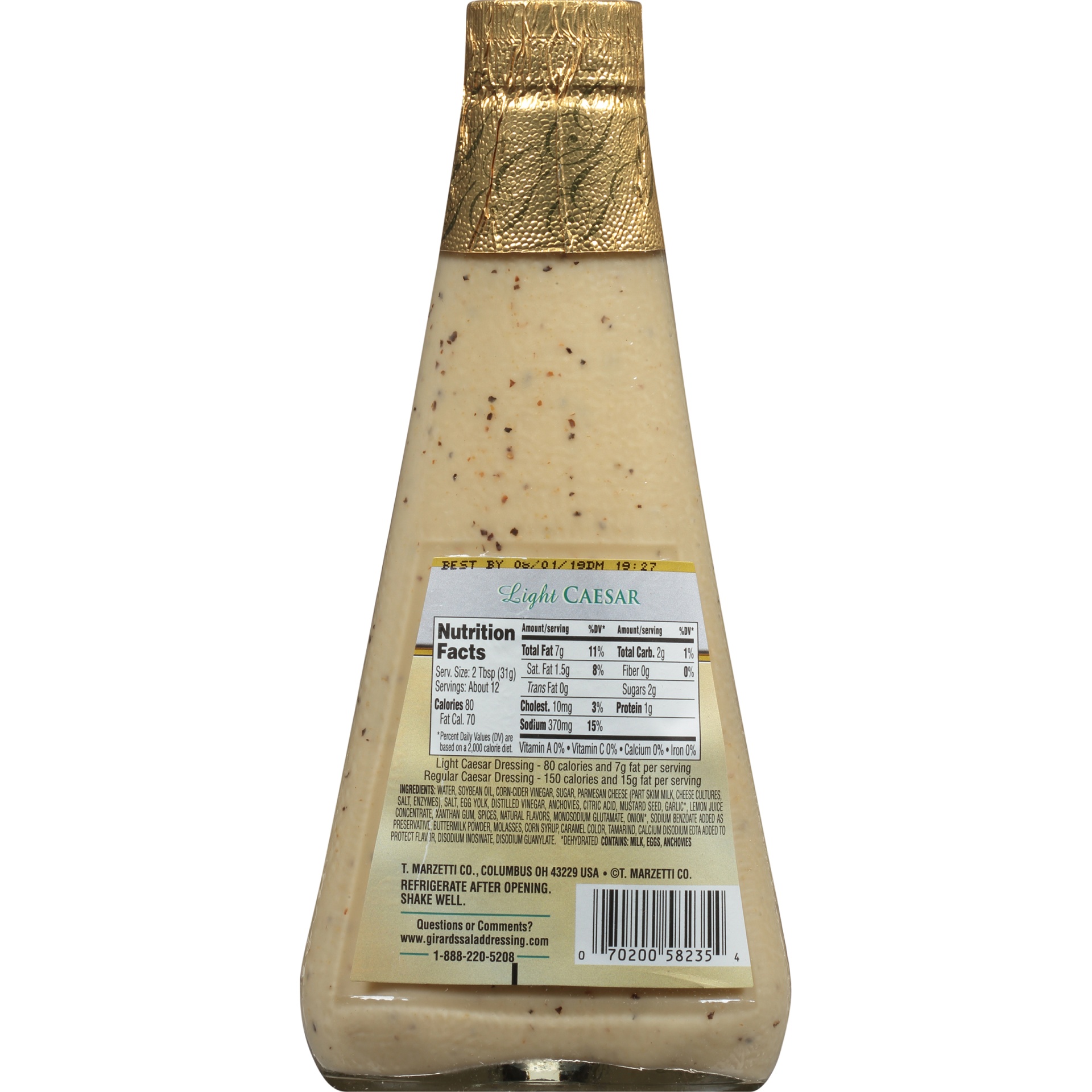 Girard's Light Caesar Salad Dressing 12 fl oz Shipt