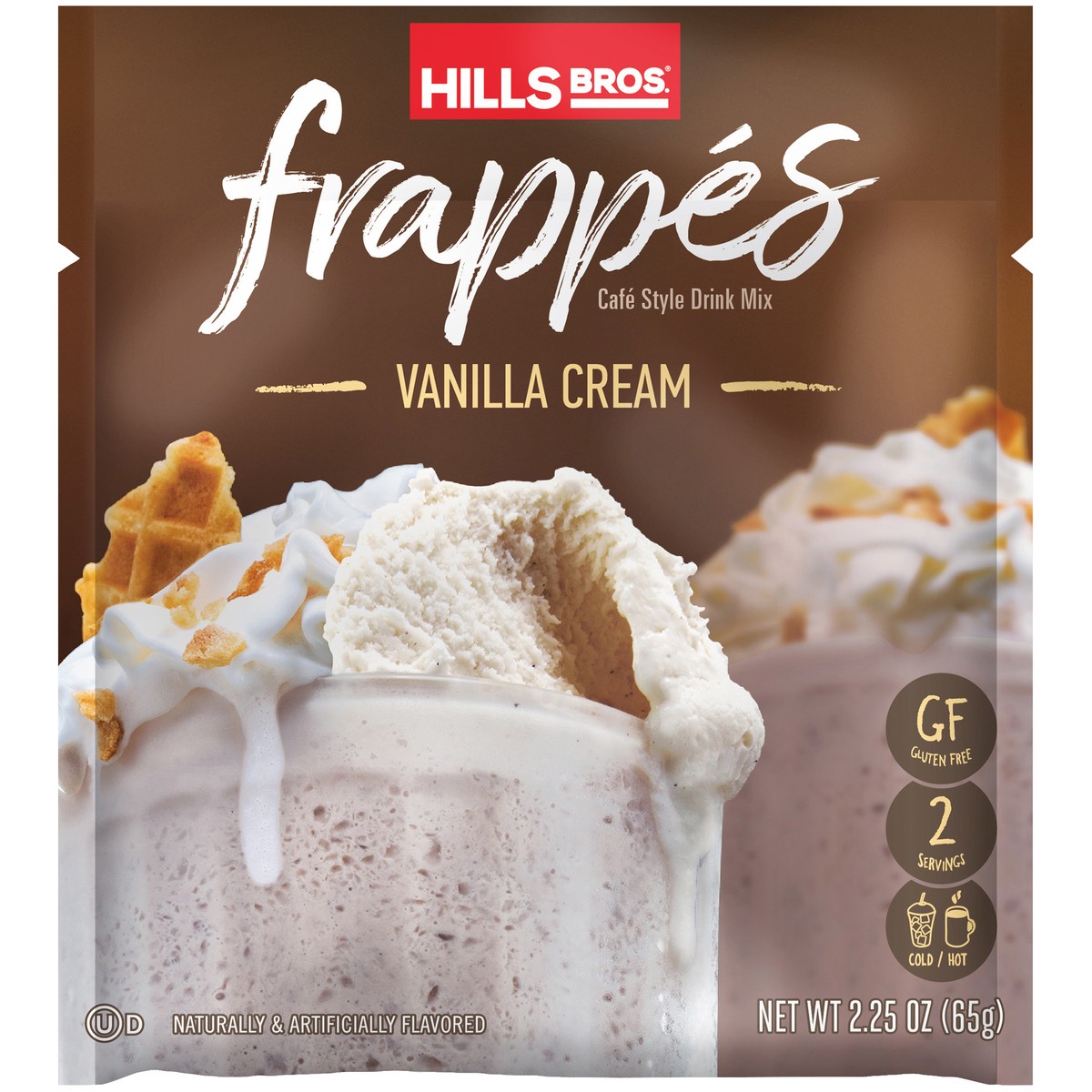 slide 5 of 5, Hills Bros. Frappes Vanilla Cream Cafe Style Drink Mix - 2.25 oz, 2.25 oz