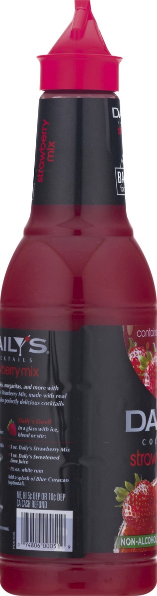 slide 2 of 13, Daily's Strawberry Cocktail Mix, 1 L Bottle, 38.8 oz