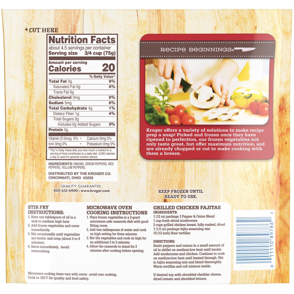 slide 4 of 6, Kroger Recipe Beginnings 3 Pepper & Onion Blend, 12 oz